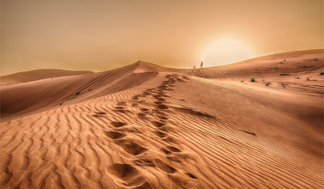 リヤドの雨季は、冬とキャンプシーズンの始まりを告げるもの。（Visit Saudi/提供）